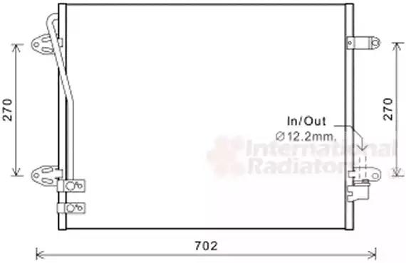 Радіатор кондиціонера 58005322 VAN WEZEL