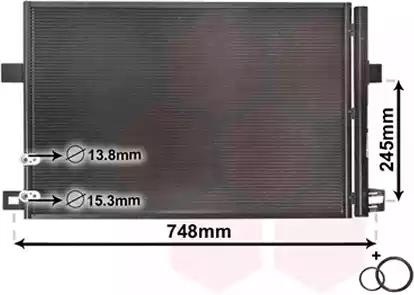 Радіатор кондиціонера 58005369 VAN WEZEL
