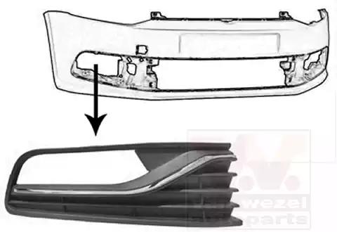 Kratka wentylacyjna zderzaka vw 5814594 VAN WEZEL