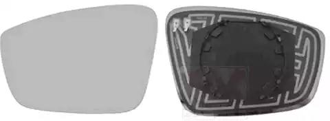 Дзеркальне скло, зовнішнє дзеркало 7617837 VAN WEZEL