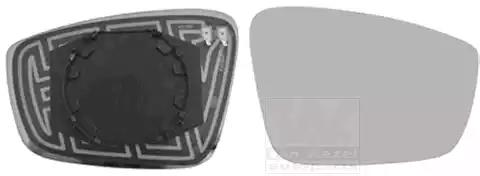 Дзеркальне скло, зовнішнє дзеркало 7617838 VAN WEZEL