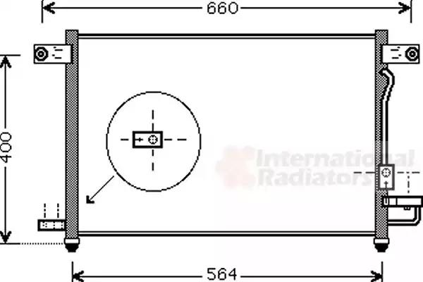Радіатор кондиціонеру chevrolet aveo 1.5 van wezel 81005061 VAN WEZEL