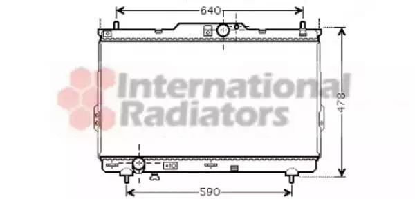 Радіатор охлодження santa fe 20td mt 03-06 вир-во van wezel 82002113 VAN WEZEL