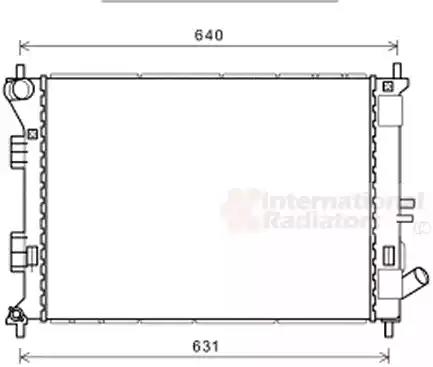 Радіатор охолодження elantra/i30/ceed/soul 11- вир-во van wezel 82002335 VAN WEZEL