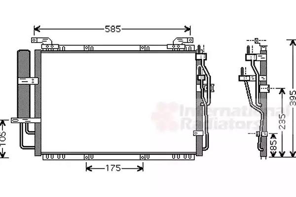 Радіатор кондиціонера hyundai matrix fc 01- вир-во van wezel 82005091 VAN WEZEL