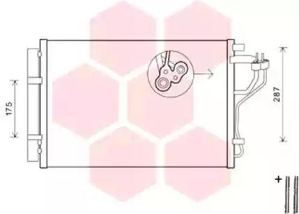 Радіатор охолодження hyundai elantra 11-/i30 12-/kia ceed/cerao  вир-во van... 82005308 VAN WEZEL