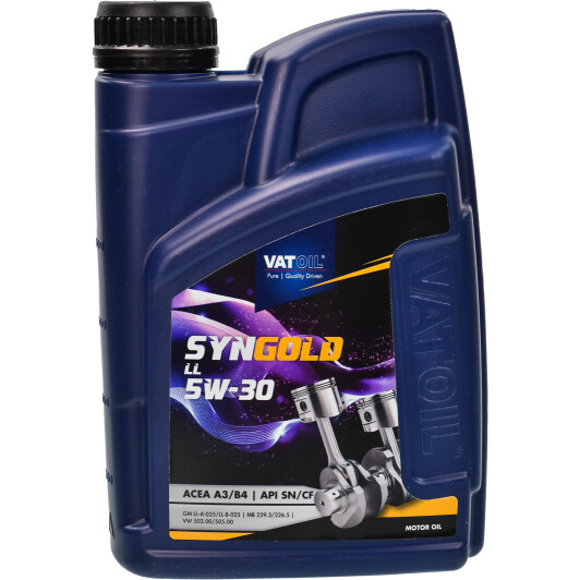 Моторна олива vatoil syngold ll 5w30 / 1л. /  acea a3/b4-12 api sn/cf 50016 VATOIL