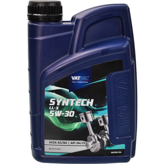 Моторна олива vatoil syntech ll-x 5w30 / 1л. / acea a3/b4-12 api sm/cf 50479 VATOIL