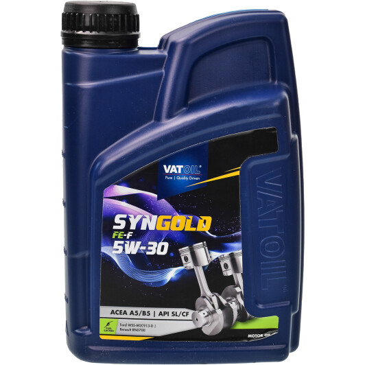 Моторна олива vatoil syngold fe-f 5w-30 / 1л. / acea a1/b1-12 a5/b5-12 api sl/cf 50778 VATOIL
