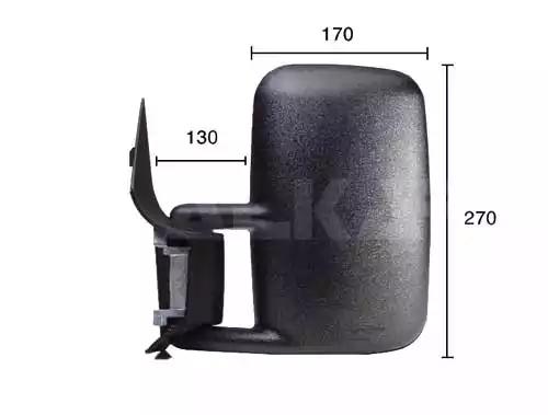 Дзеркало лів. ручн. регул. випукл. 9201910 ALKAR