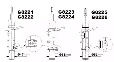 Амортизатор підвіски G8226 MONROE