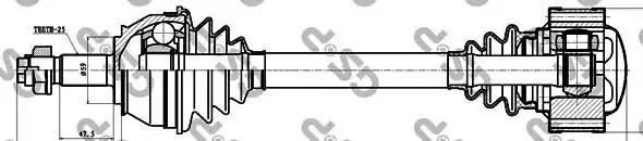 Приводной вал 202001 GSP