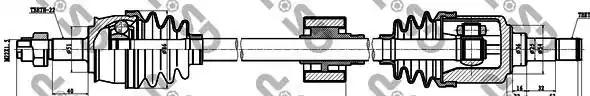 Приводний вал 217033 GSP