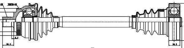 Приводной вал 218010 GSP