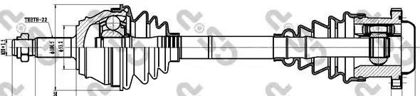 Приводний вал 261011 GSP