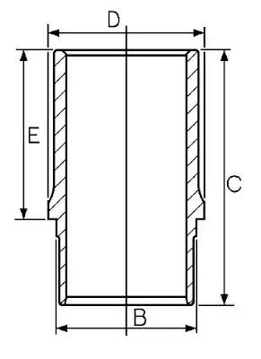 Гільза поршня 1468484000 GOETZE