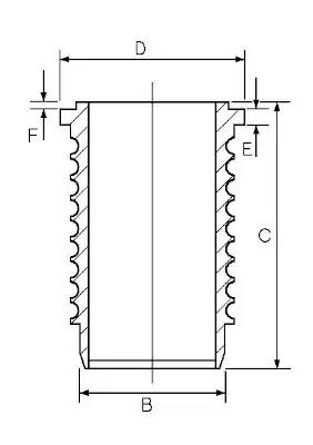 Гільза. scania 127.0 ds14/dsc14. з ущільненнями 1567932000 GOETZE