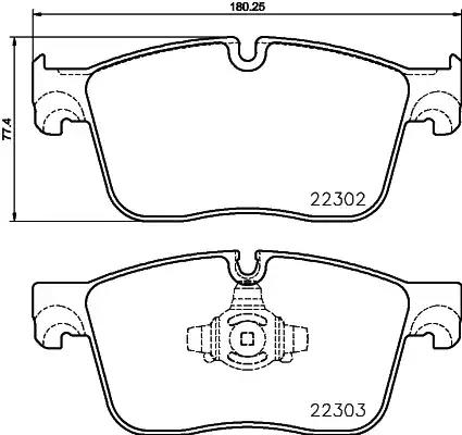 Гальмівні колодки jaguar/land rover f-pace/range rover f 15 2230201 TEXTAR