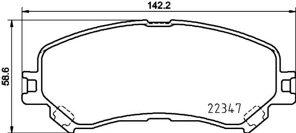 2234701 textar гальмівні колодки до дисків 2234701 TEXTAR