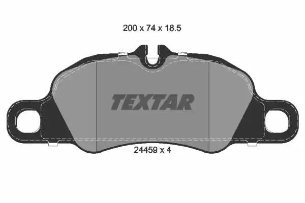 Комплект тормозных колодок дисковый тормоз 2445901 TEXTAR