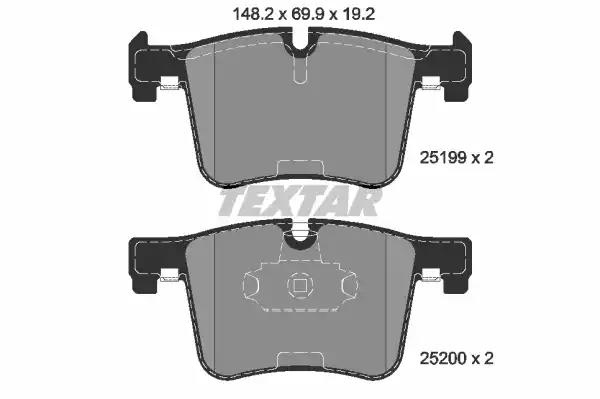 Колодки гальмівні дискові 2519901 TEXTAR