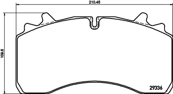 Комплект гальмівних колодок 2933601 TEXTAR