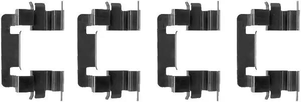 Комплект приладдя, накладка дискового гальма 82061200 TEXTAR