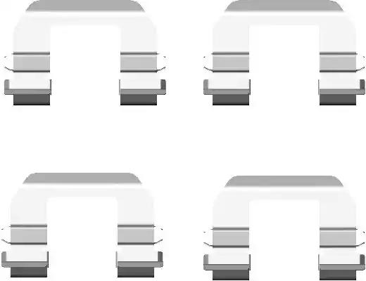 Комплект приладдя, накладка дискового гальма 82072600 TEXTAR