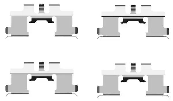 Комплект приладдя, накладка дискового гальма 82076700 TEXTAR