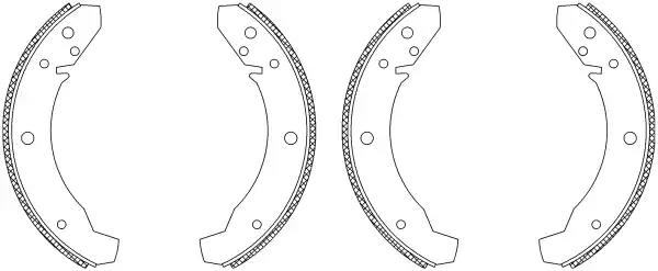 Комплект гальмівних колодок 83007800 TEXTAR