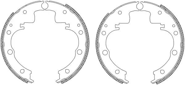 Комплект гальмівних колодок 83033600 TEXTAR
