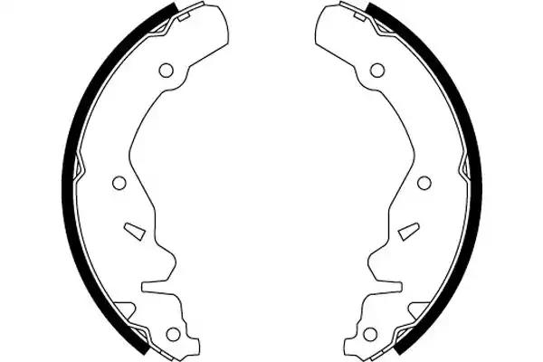Комплект гальмівних колодок 91064200 TEXTAR