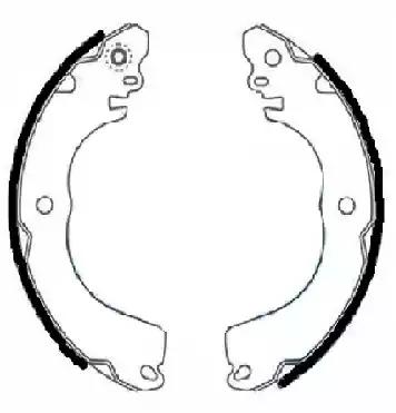 Комплект гальмівних колодок 91078800 TEXTAR