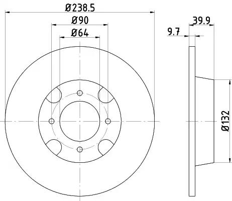 Гальмівний диск 92020600 TEXTAR
