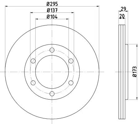 Тормозной диск 92035600 TEXTAR
