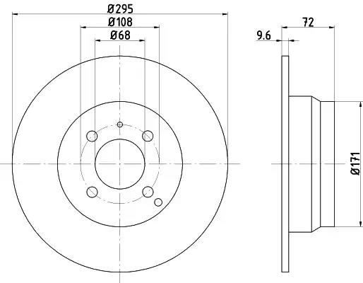 Гальмівний диск 92058700 TEXTAR