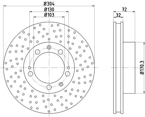 Гальмівний диск 92076100 TEXTAR