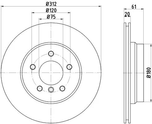 Гальмівний диск 92098703 TEXTAR