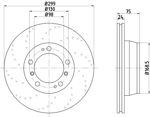 Гальмівний диск 92100107 TEXTAR
