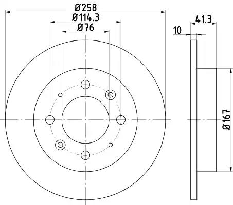 Tarcza ham tyl 258x10 p 92134303 TEXTAR