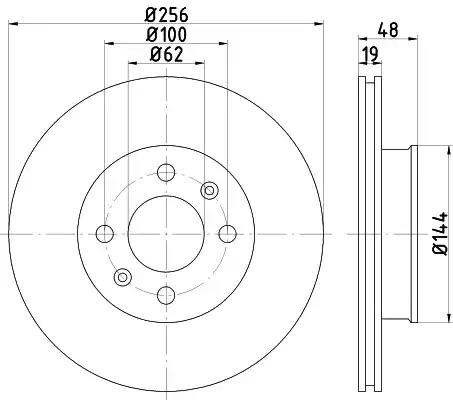 Тормозной диск 92144700 TEXTAR