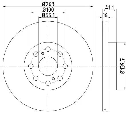 Гальмівний диск 92149700 TEXTAR