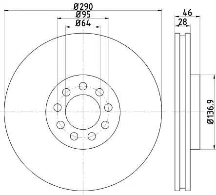 Диск гальмівний 92155700 TEXTAR