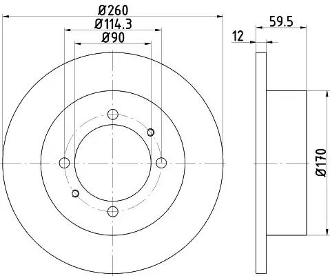 Гальмівний диск 92169603 TEXTAR