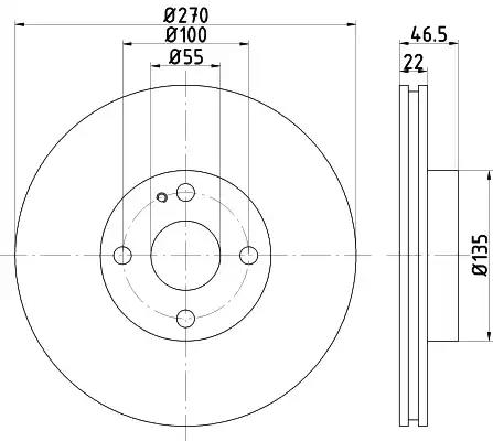 Гальмівний диск 92175903 TEXTAR
