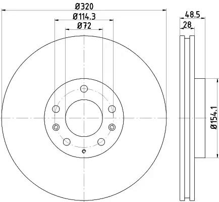 Гальмівний диск 92203403 TEXTAR