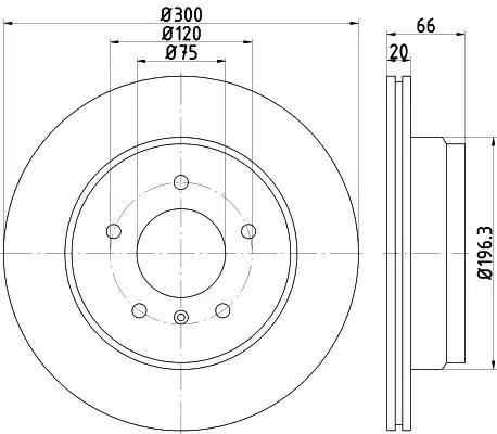 Диск гальмівний 92239703 TEXTAR