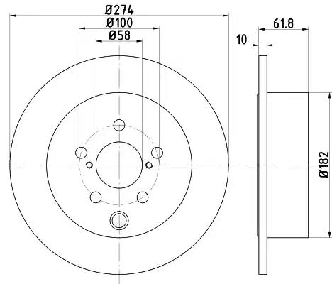 Гальмівний диск 92262003 TEXTAR