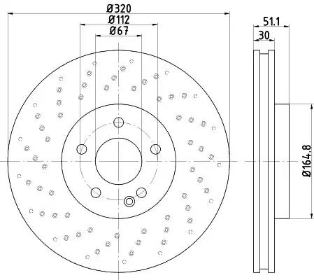 Гальмівний диск 92262103 TEXTAR