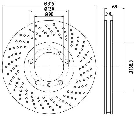 Гальмівний диск 92280005 TEXTAR